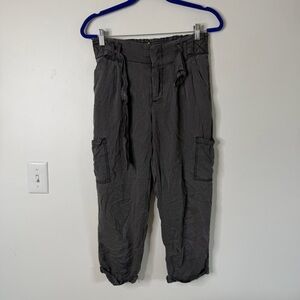 Free People Womens Belted High-Rise Casual Jogger cargo Pants